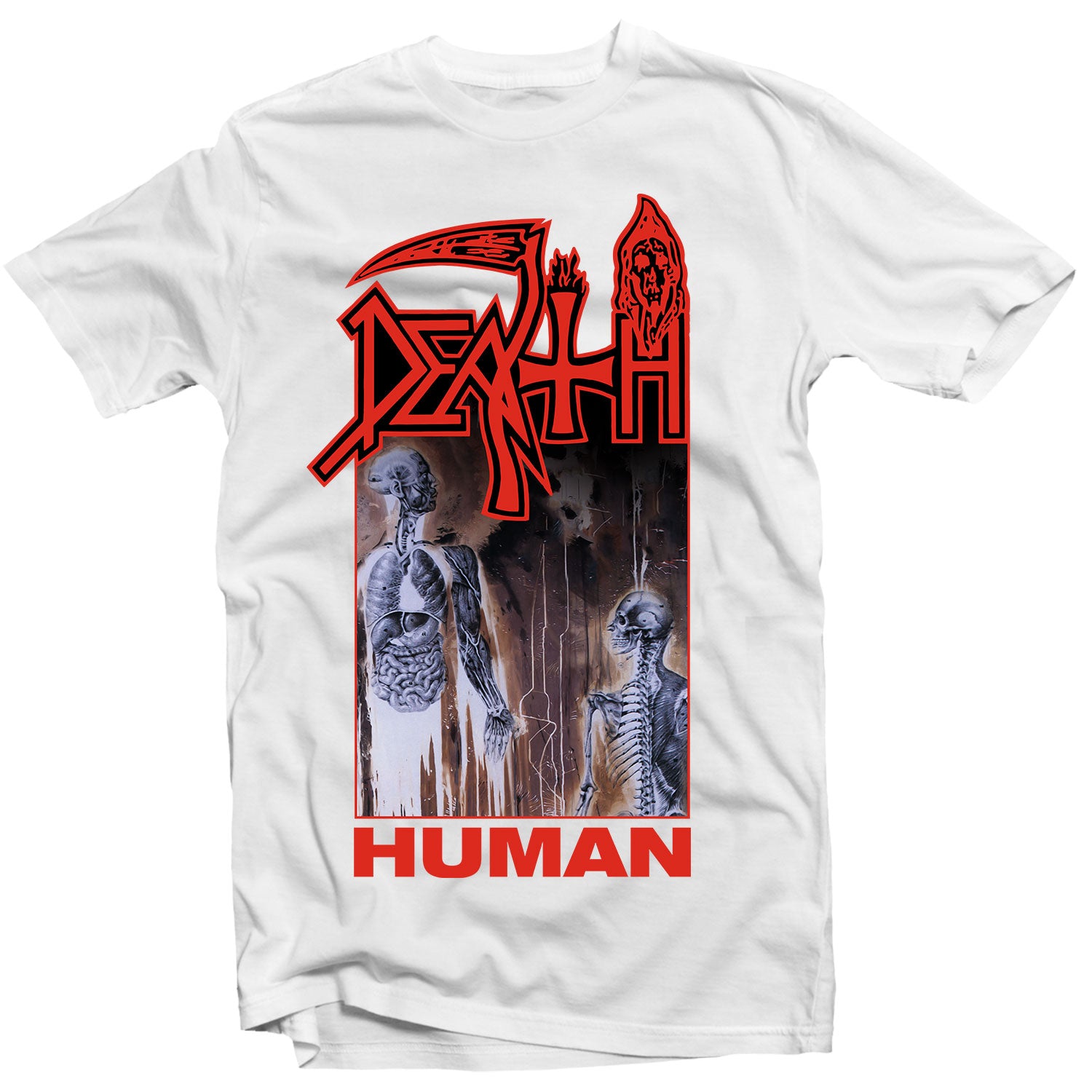 Death "Human (White)" T-Shirt