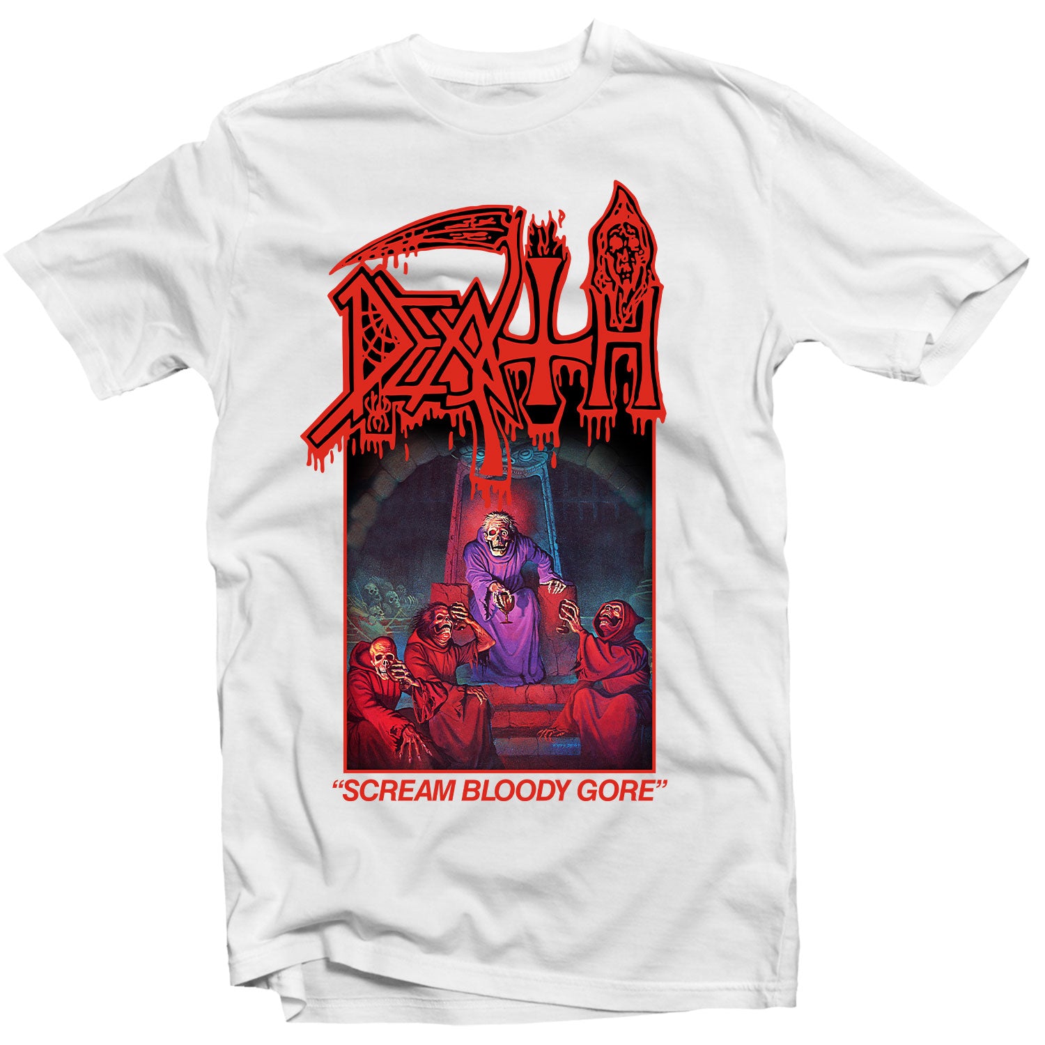 Death "Scream Bloody Gore (White)" T-Shirt